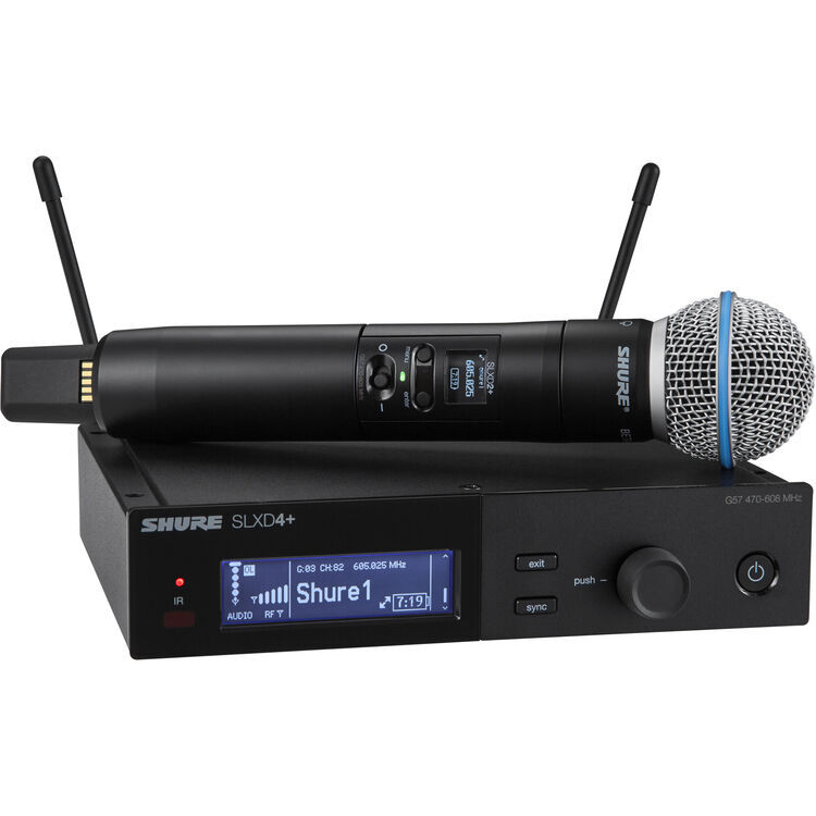 Shure SLXD24/B58 receiver and BETA58A handheld transmitter
